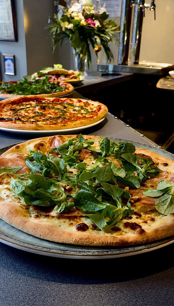 Pizzas prêtes à servir